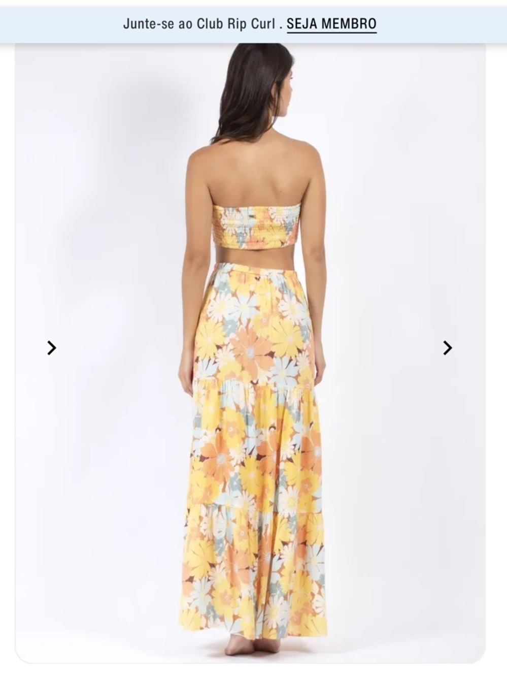 RipCurl sunrise session floral strapless sundress - Picture 3 of 12